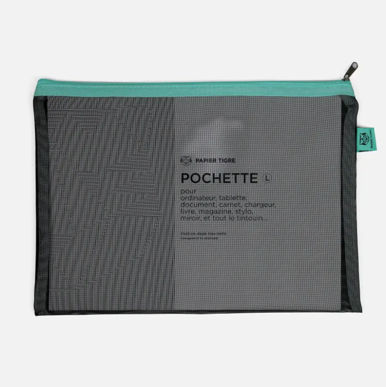Set de 4 Pochettes Mesh - Aqua