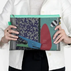 Set de 4 Pochettes Mesh - Aqua