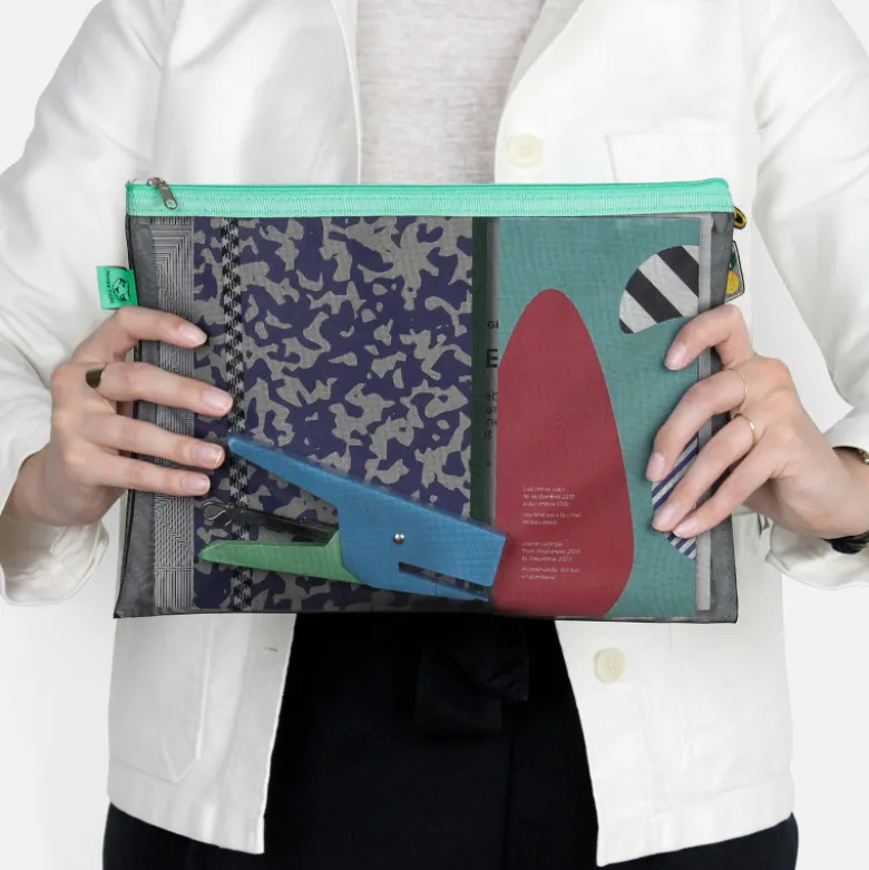 Set de 4 Pochettes Mesh - Aqua