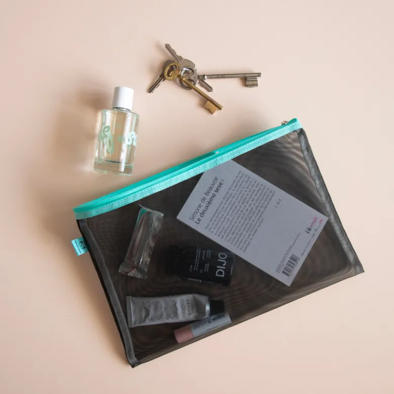 Set de 4 Pochettes Mesh - Aqua