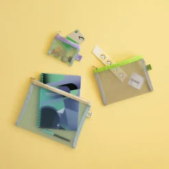 Set de 3 Pochettes Mesh - Jaune
