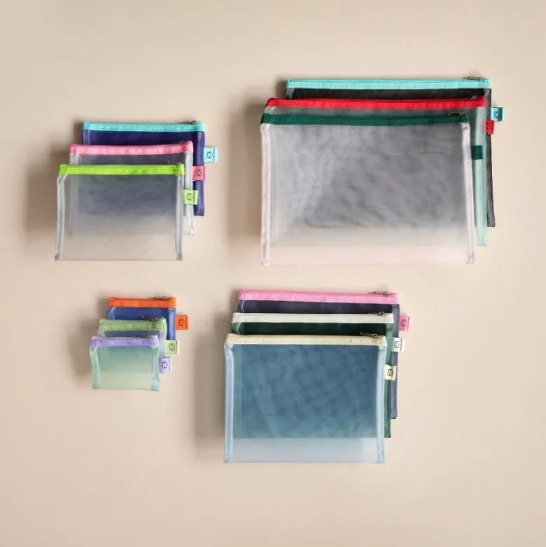 Set de 3 Pochettes Mesh - L