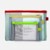 Set de Pochettes Mesh - Rouge