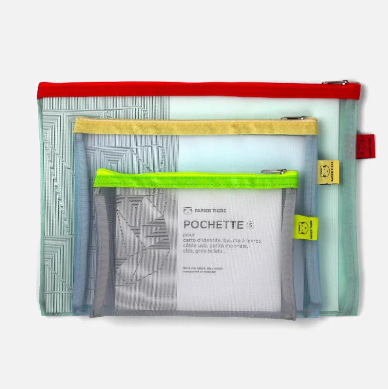Set de Pochettes Mesh - Rouge