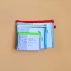 Set de Pochettes Mesh - Rouge