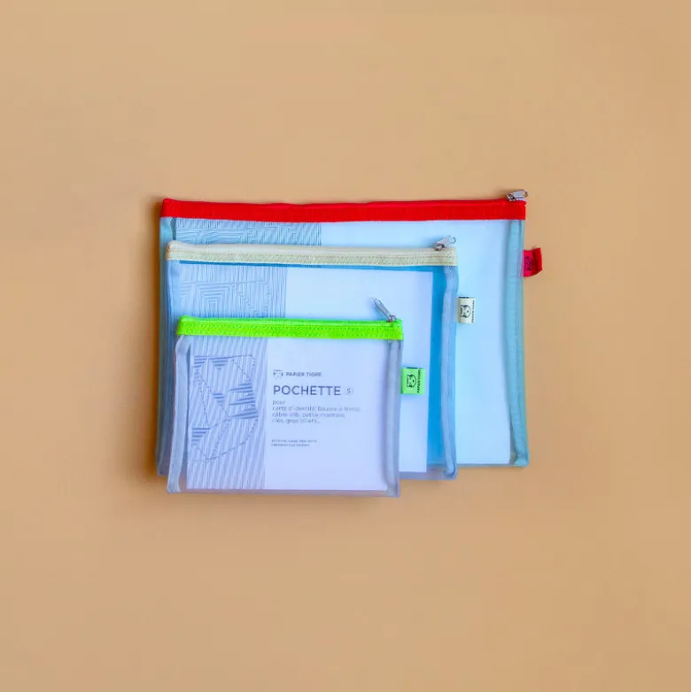 Set de Pochettes Mesh - Rouge