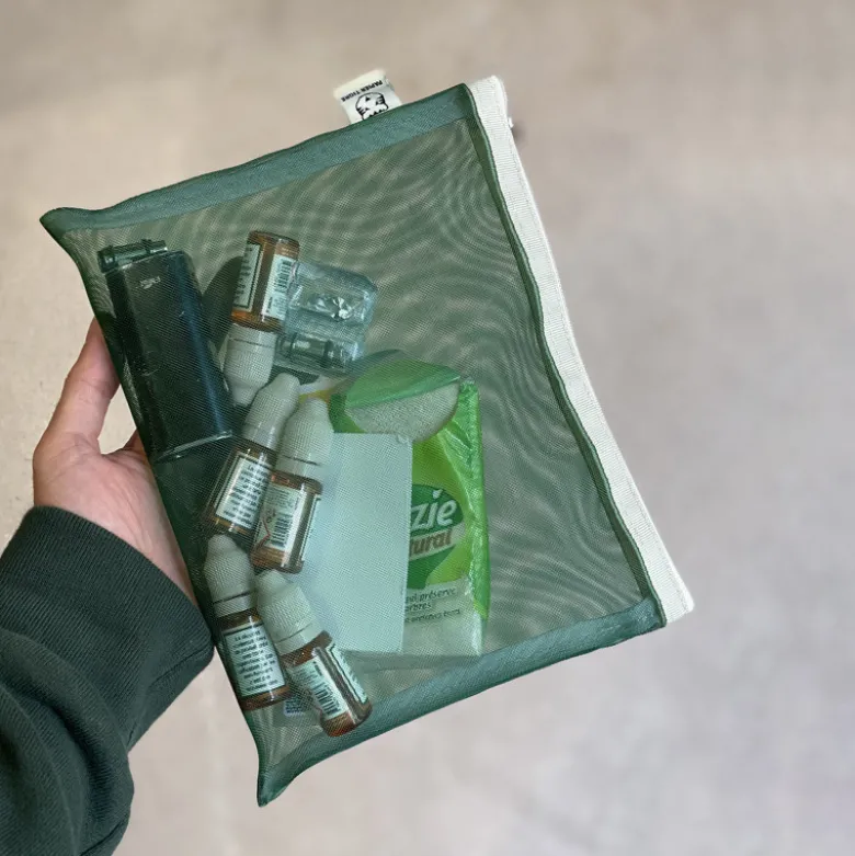 Set de 3 Pochettes Mesh - Vert