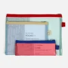 Set trousse et pochettes Mesh - Rouge