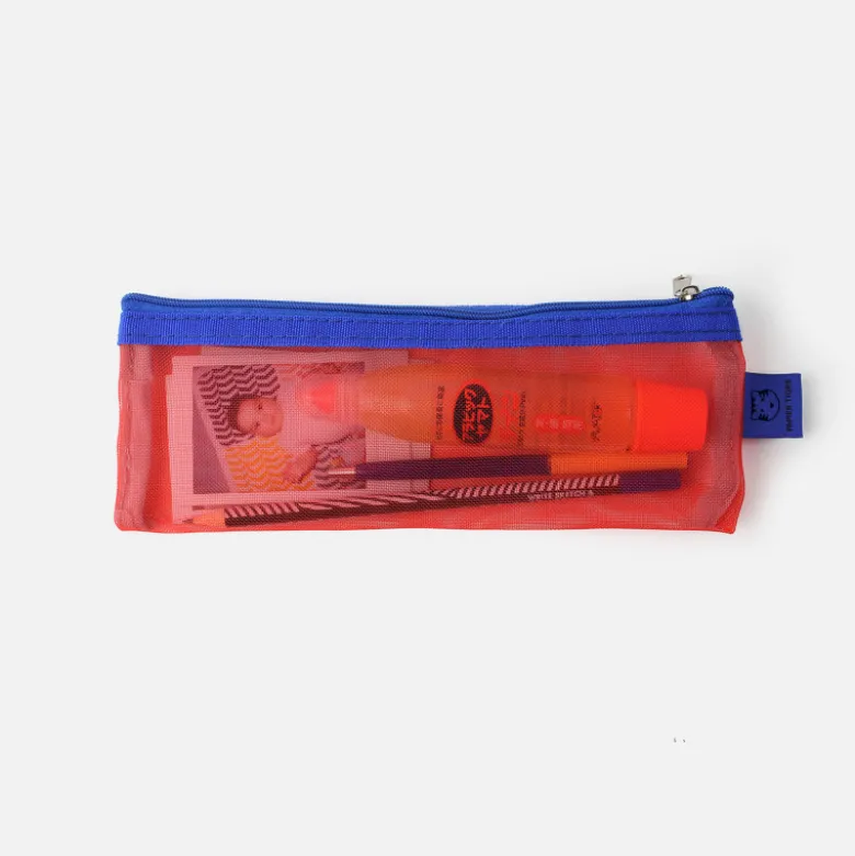 Set trousse et pochettes Mesh - Rouge