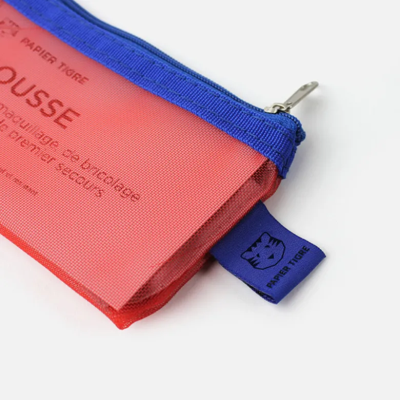 Set trousse et pochettes Mesh - Rouge