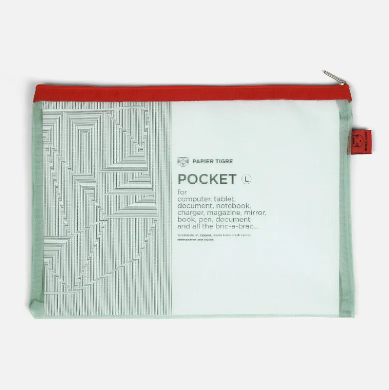 Set trousse et pochettes Mesh - Rouge