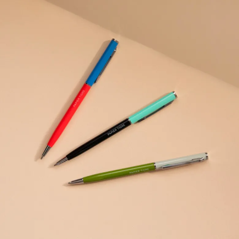 Stylo-Bille - Olive/Lune