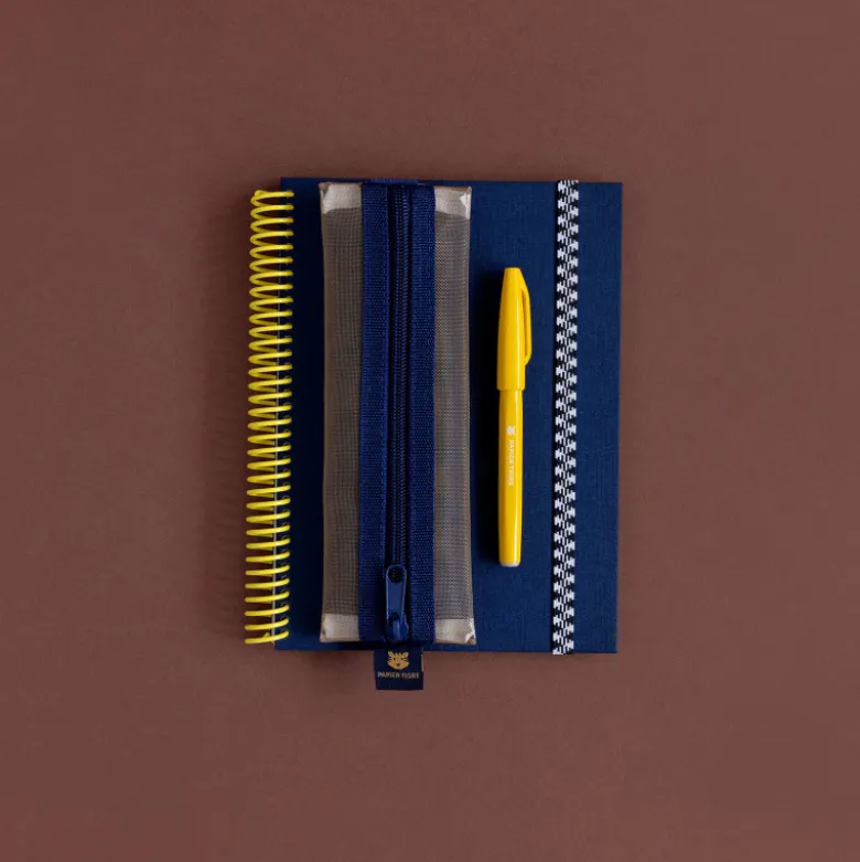 Trousse Kito - Bleu & Camel