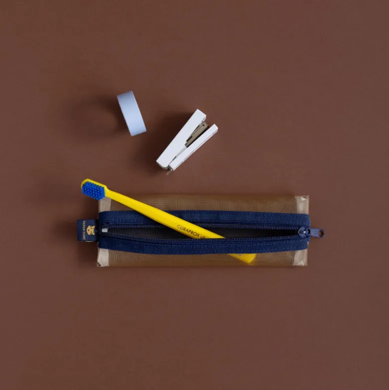 Trousse Kito - Bleu & Camel